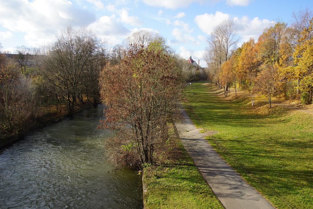 Parks, Wege und Wandern entlang der Pegnitz im Nürnberger Westen
